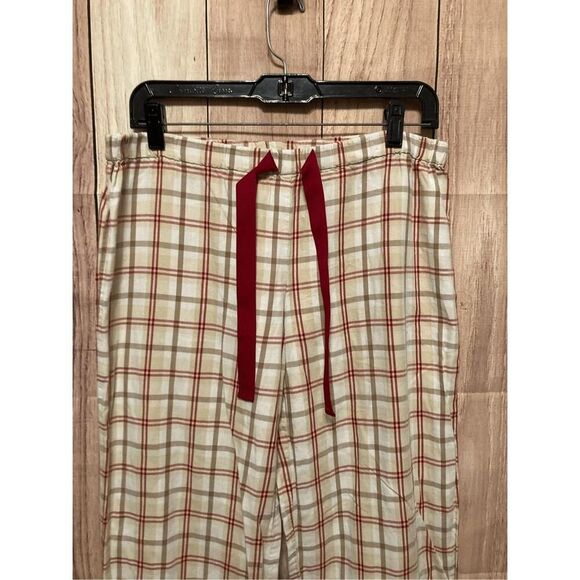 Ann Taylor LOFT Small sleepwear pajama lounge pants beige red - Picture 3 of 4